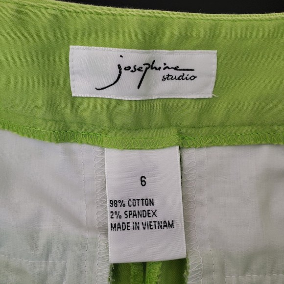 Josephine Studio Women's Lime Green Capri Pants, Size 6 - Picture 2 of 8